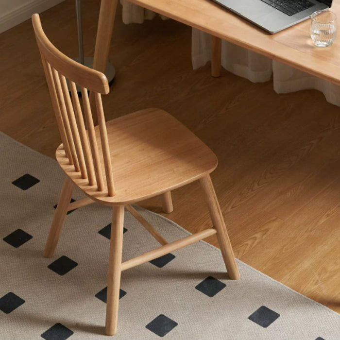 Yasmine Armless Rubberwood/FAS-Graded Solid American Oak Wood Chair/Dining Chair Multiple Color
