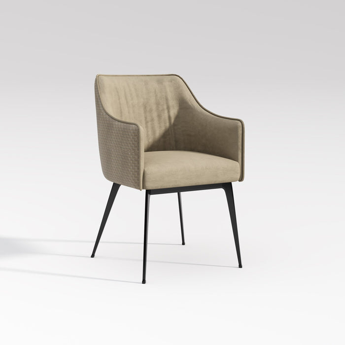 Yidis Upholstered Woven Dining Chair/Side Chair/Contemporary/Steel Legs