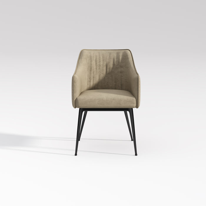 Yidis Upholstered Woven Dining Chair/Side Chair/Contemporary/Steel Legs