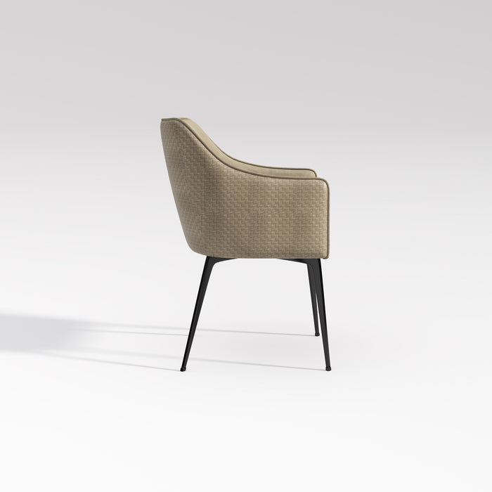 Yidis Upholstered Woven Dining Chair/Side Chair/Contemporary/Steel Legs