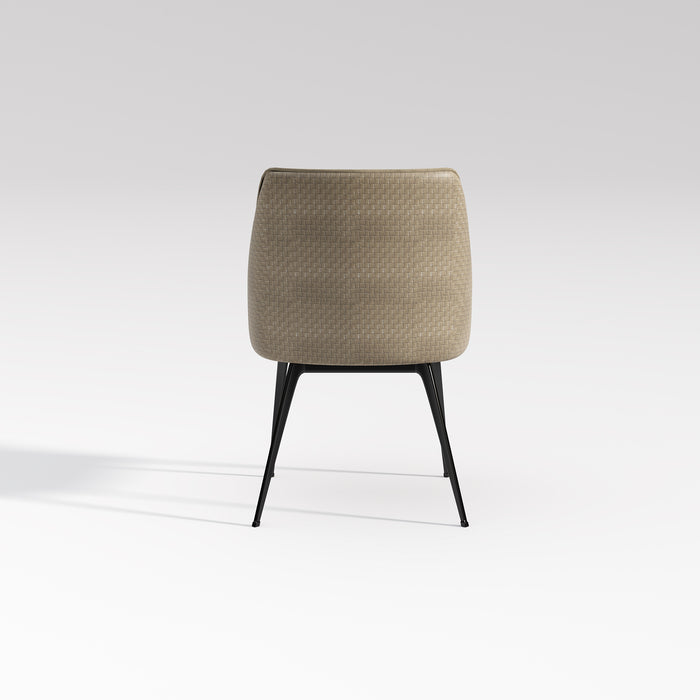 Yidis Upholstered Woven Dining Chair/Side Chair/Contemporary/Steel Legs