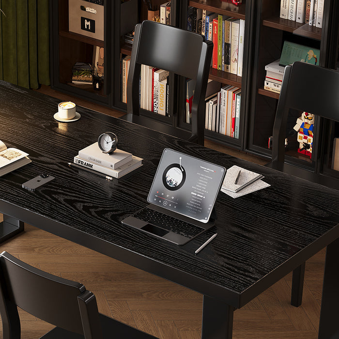 Zaheer Minimalist Multi-Purpose Solid Timber Dining Table/Study Desk 180cm/200cm